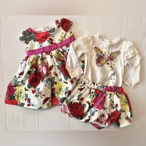 4 piece lot of TED BAKER floral bug 3-6 month baby girl
